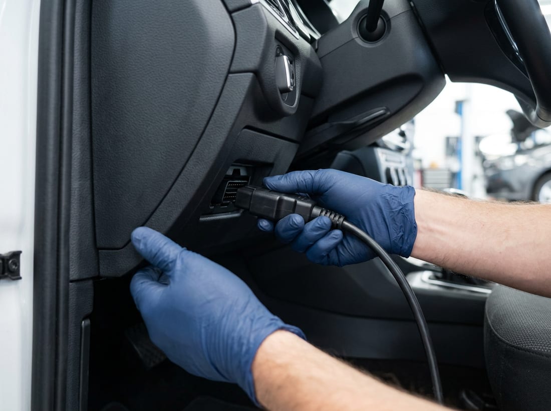 Vikakoodien luku diagnostiikkalaitteella